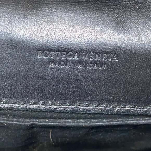 Bottega Veneta Intrecciato Leather Pouchette Clutch in Black - Picture 9 of 10